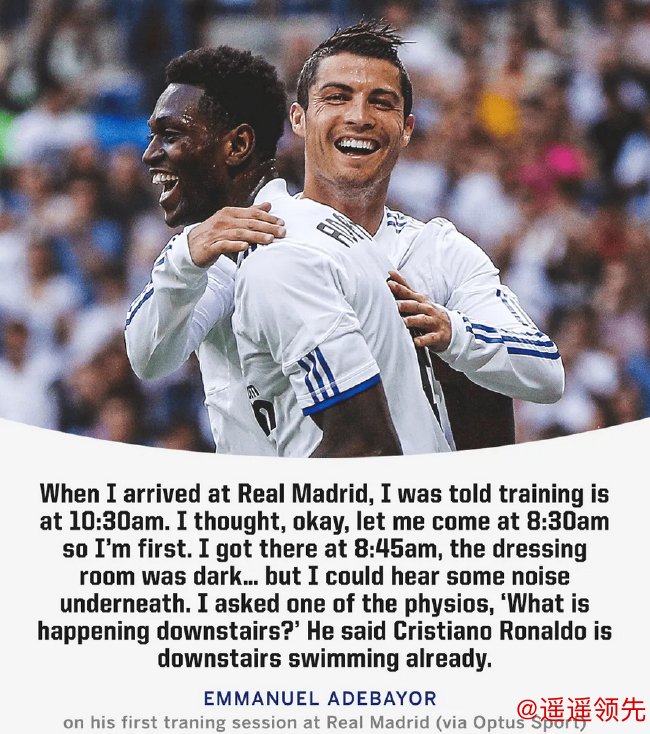 阿德巴约：10点半训练我8点半就到 C罗已经在游泳