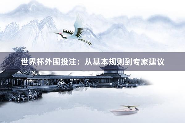 世界杯外围投注：从基本规则到专家建议